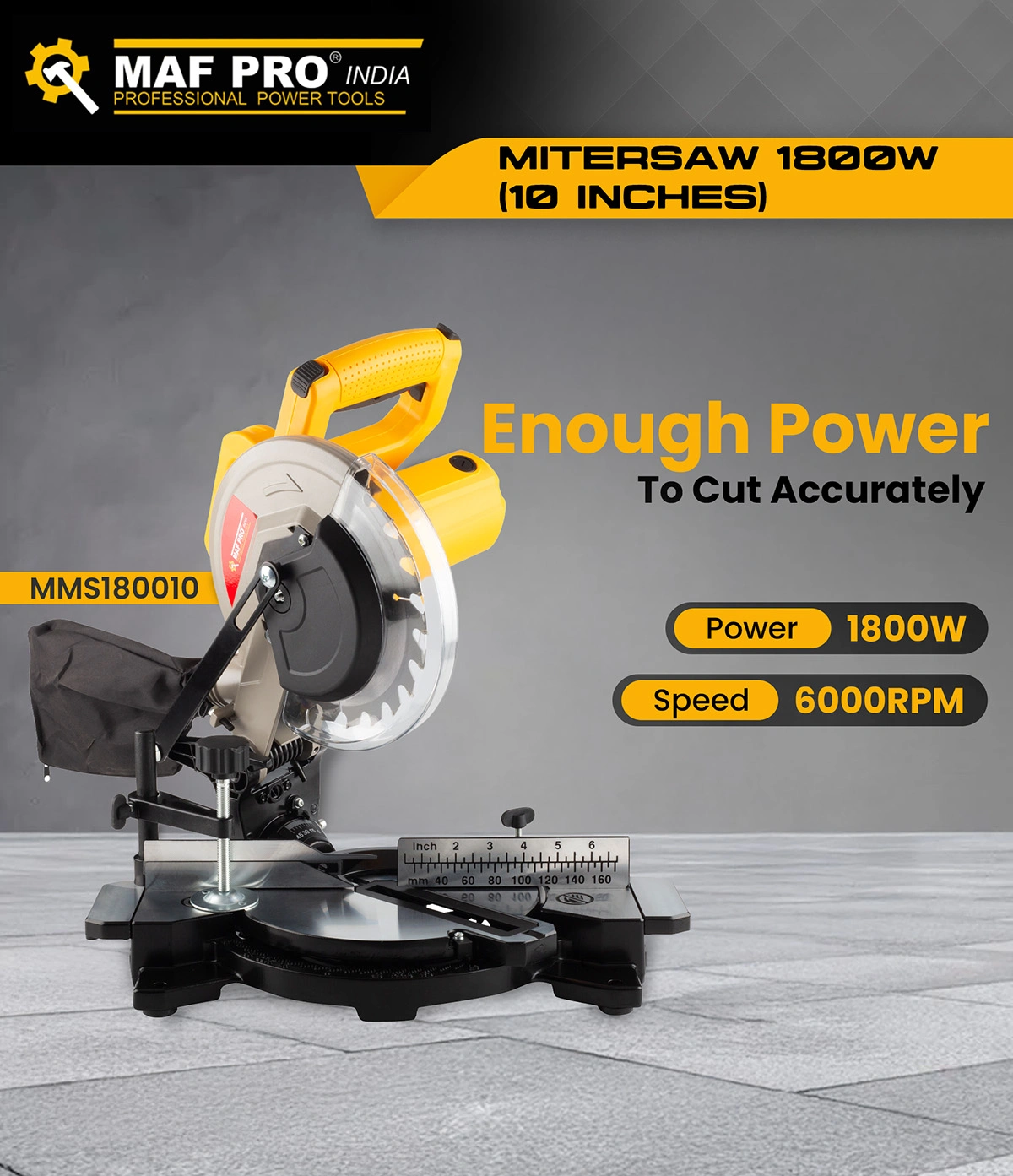 MAF PRO Mitersaw 1800W (10 Inches) (MMS180010) - photo 4