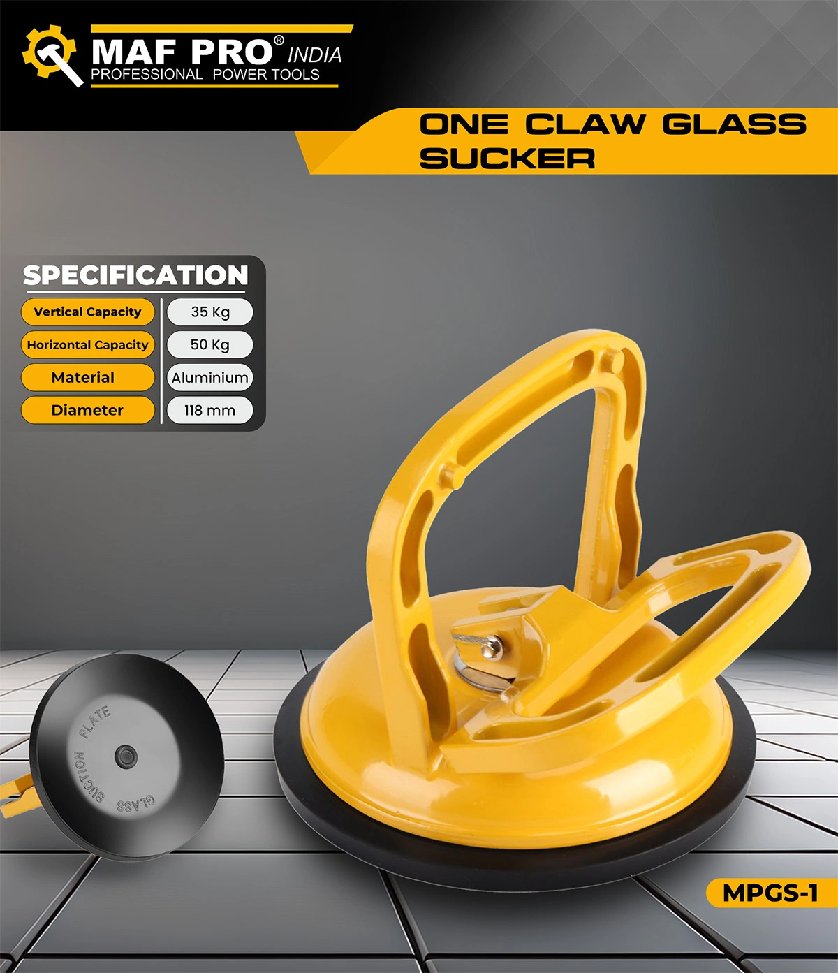 MAF PRO One Claw Glass Sucker (MPGS-1) - photo 6