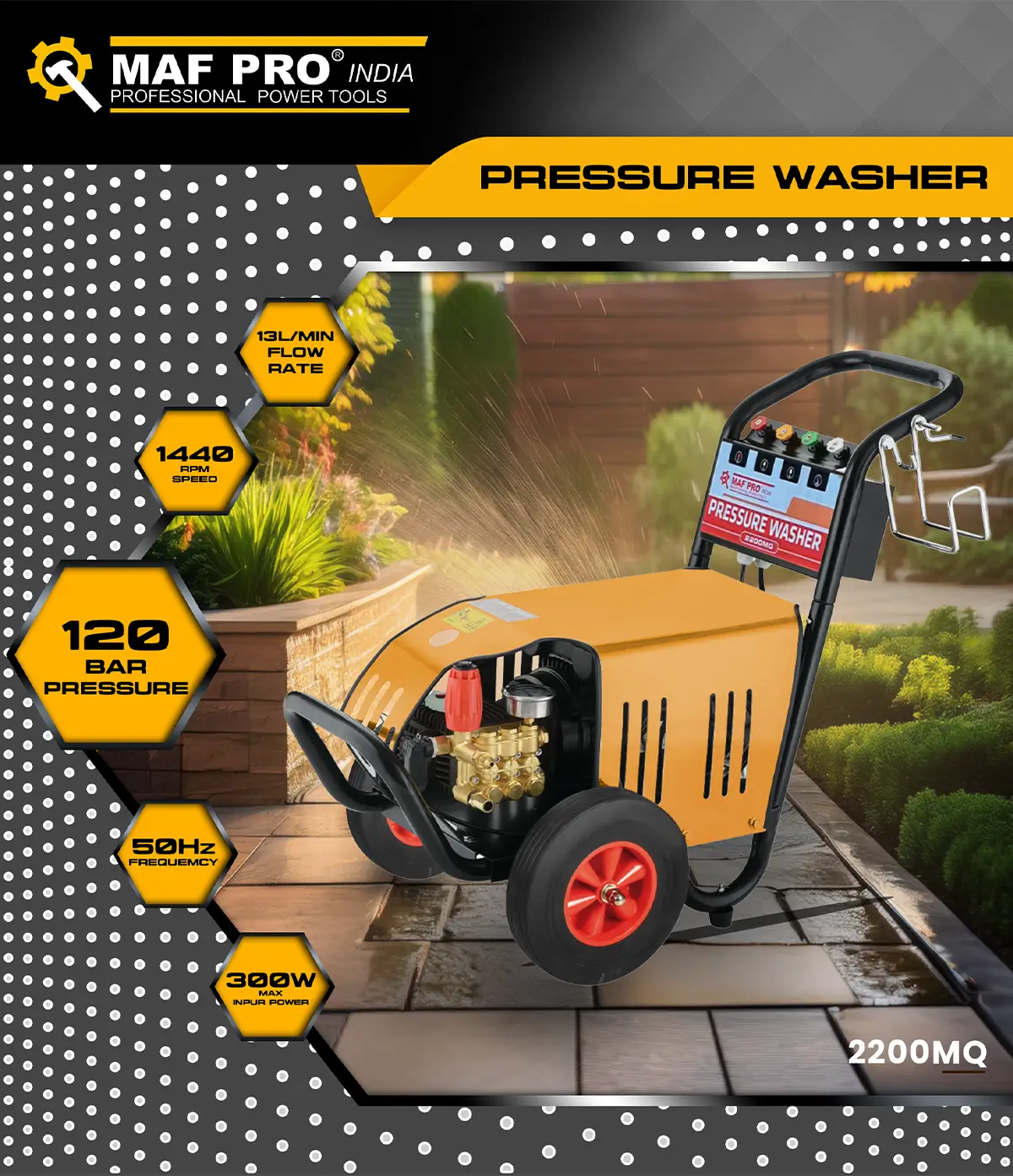 MAF PRO Pressure Washer (2200MQ) - photo 3