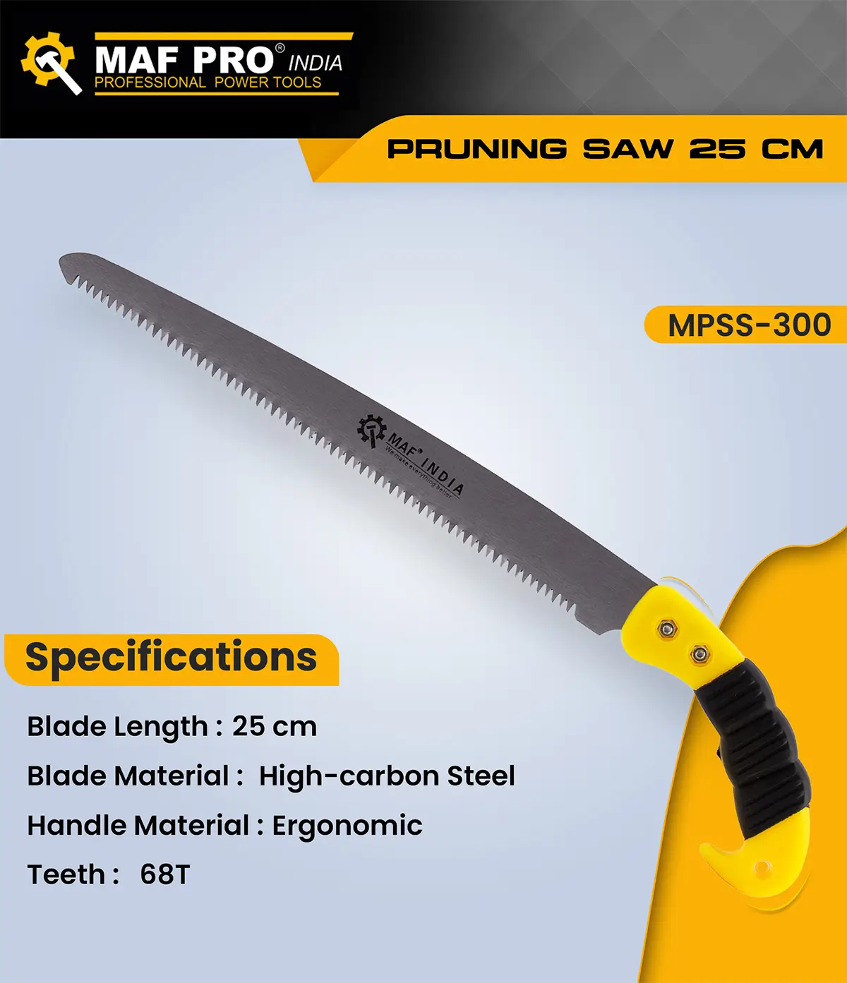 MAF PRO Pruning Saw 25 cm (MPSS-300) - photo 4