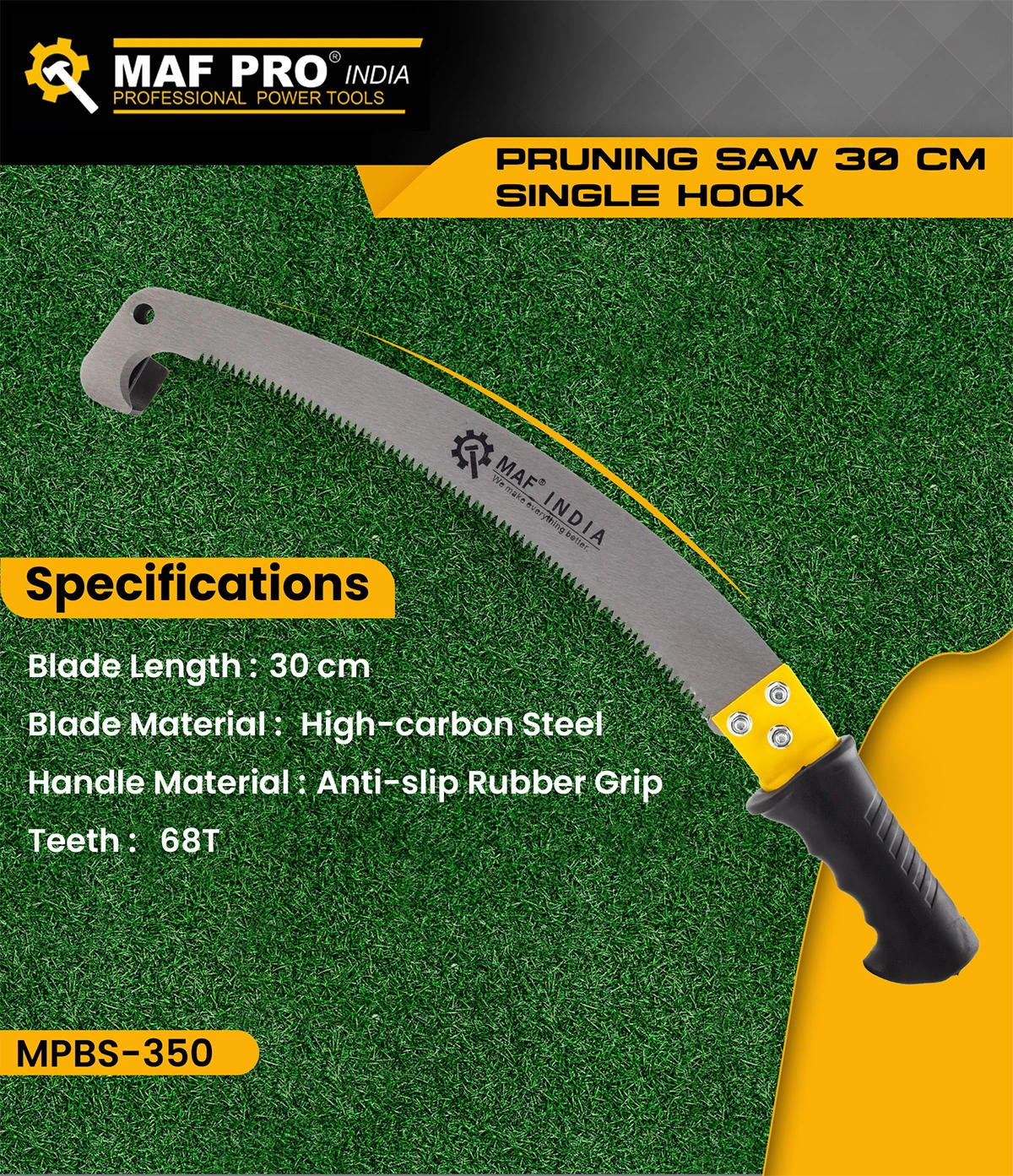 MAF PRO Pruning Saw 30cm (MPBS-350) - photo 3