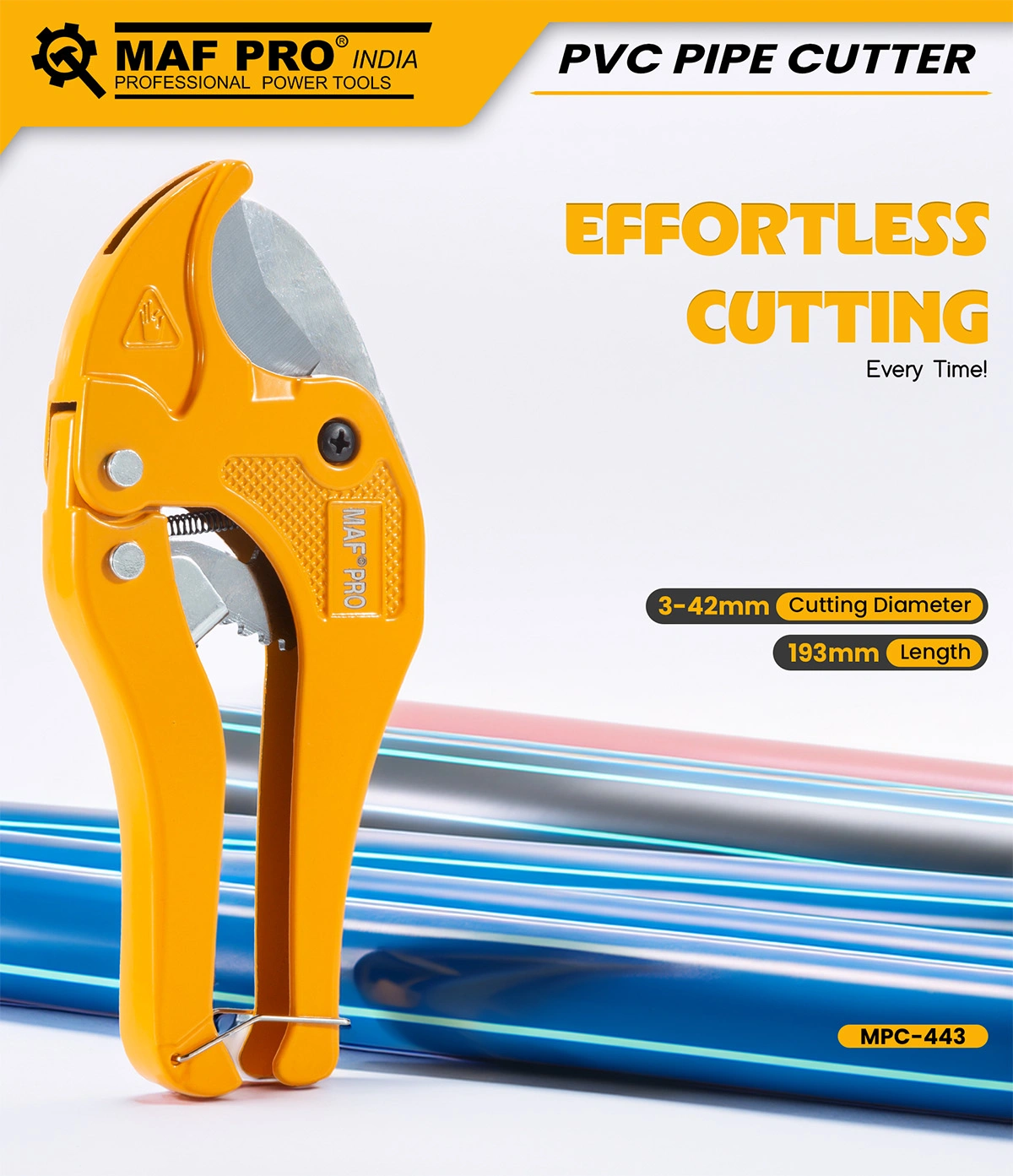 MAF PRO Pvc Pipe Cutter (193mm) (MPC-443) - photo 3