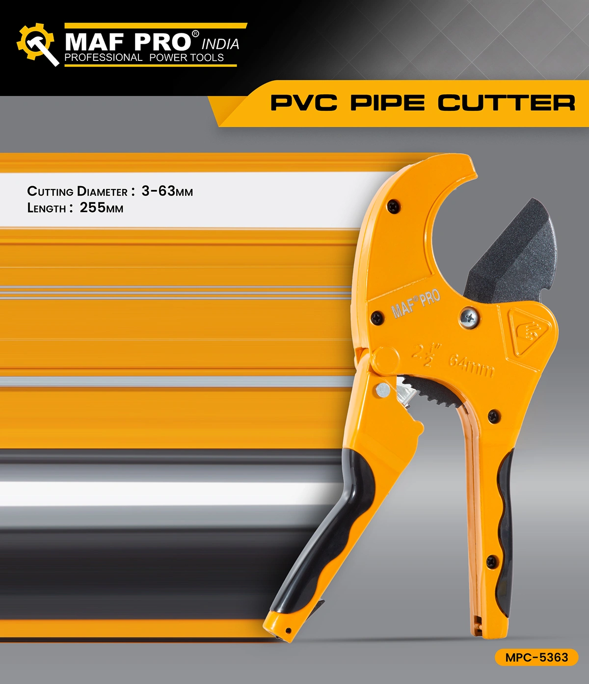 MAF PRO Pvc Pipe Cutter (255mm) (MPC-5363) - photo 3