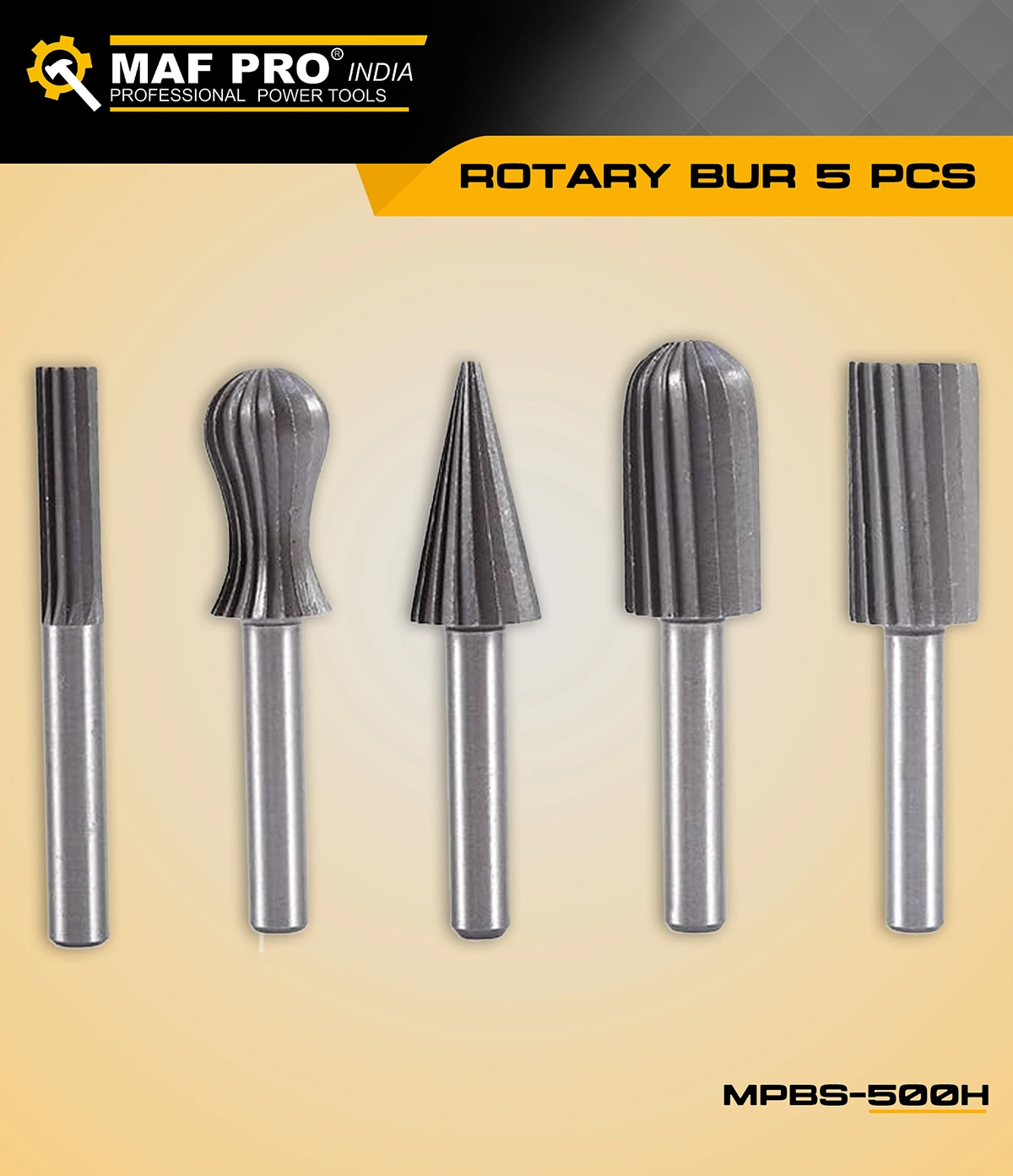 MAF PRO Rotary Bur 5 Pcs HSS (MPBS-500H) - photo 3