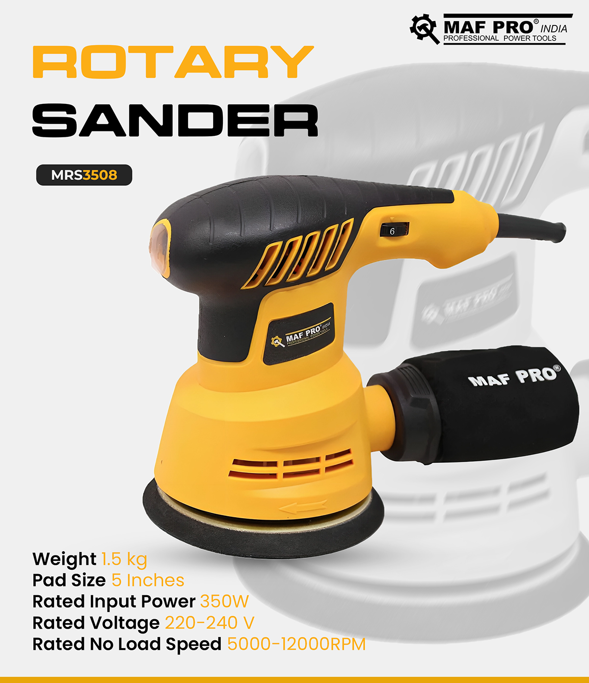 MAF PRO Rotary Sander (MRS3508) - photo 4