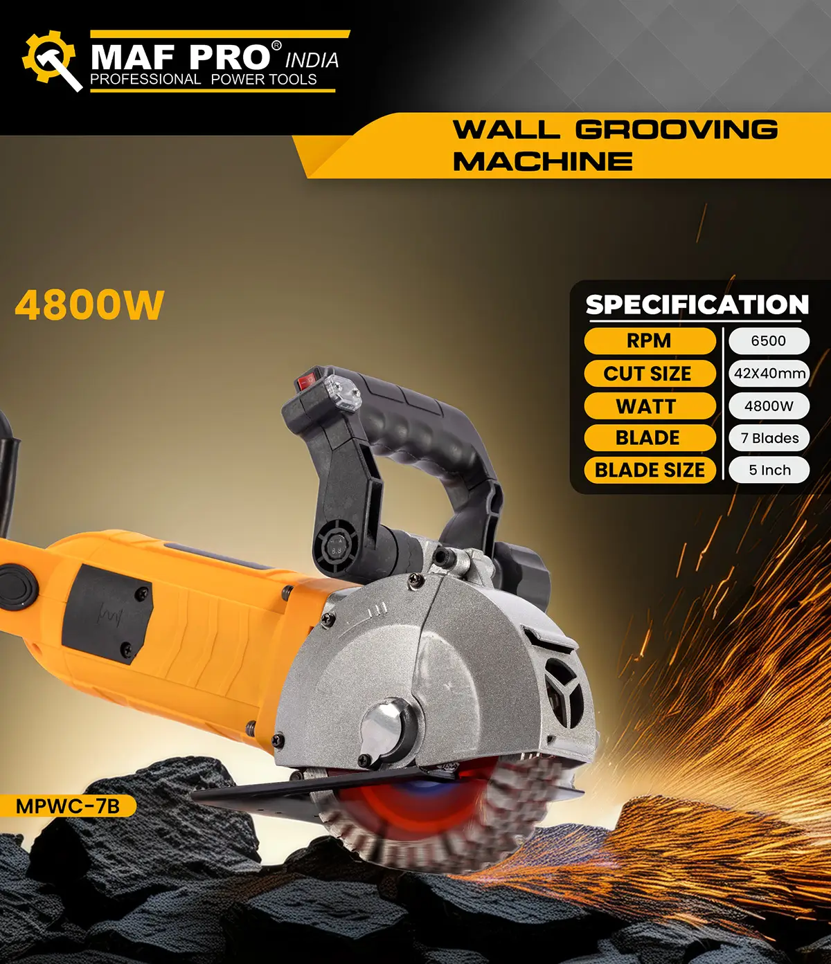MAF PRO Wall Grooving Machine (MPWC-7B) - photo 4