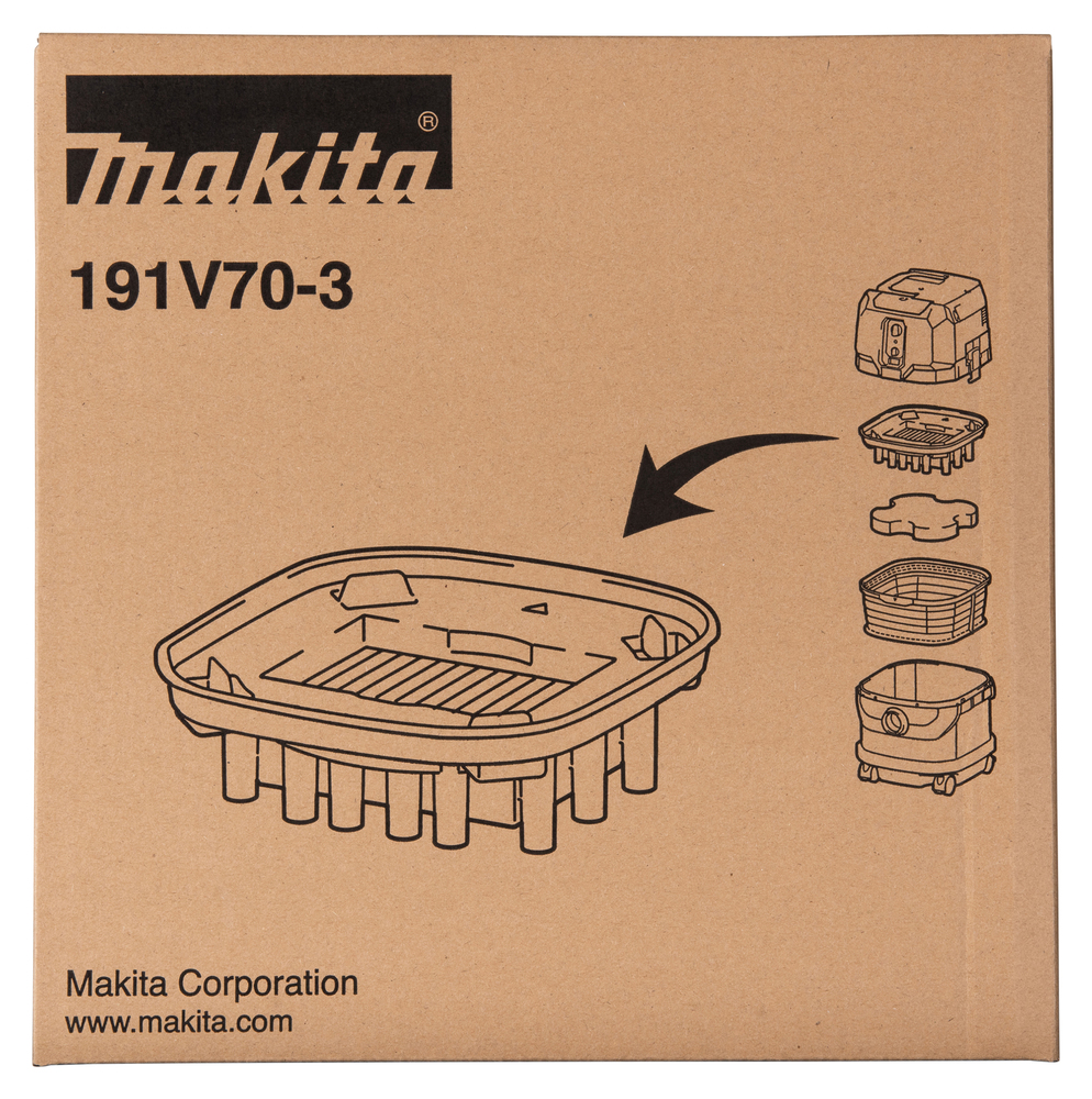 Makita 191V70-3 Powder Filter H Set For Vc002g - photo 4