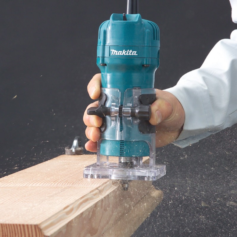 Makita 3709 6mm 530W Fixed Base Trimmer - photo 2
