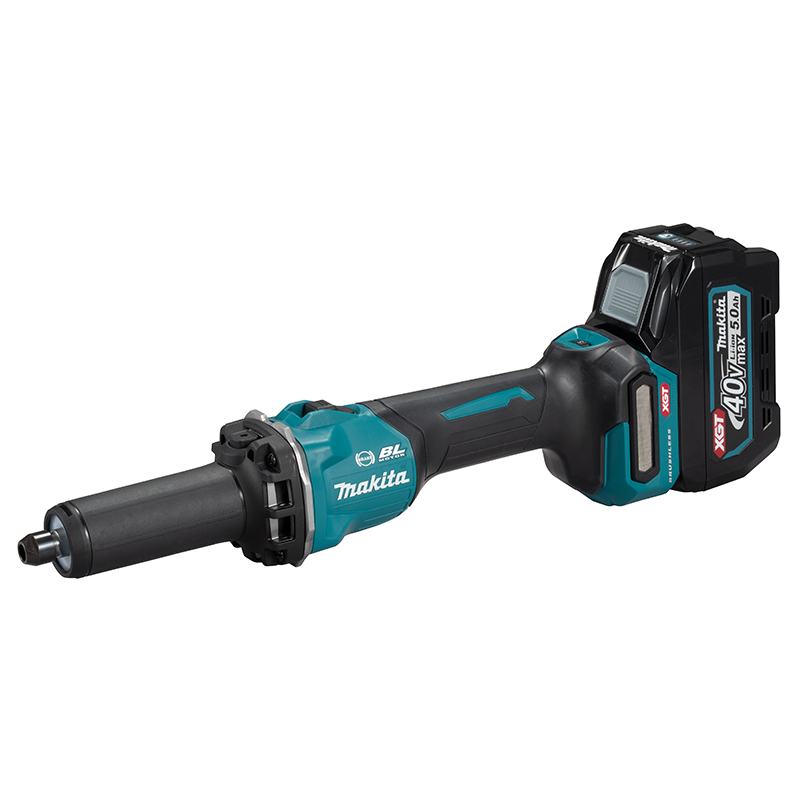 Makita GD001GM201 40V Die Grinder Kit with 2 BL4040 Batteries and DC40RA