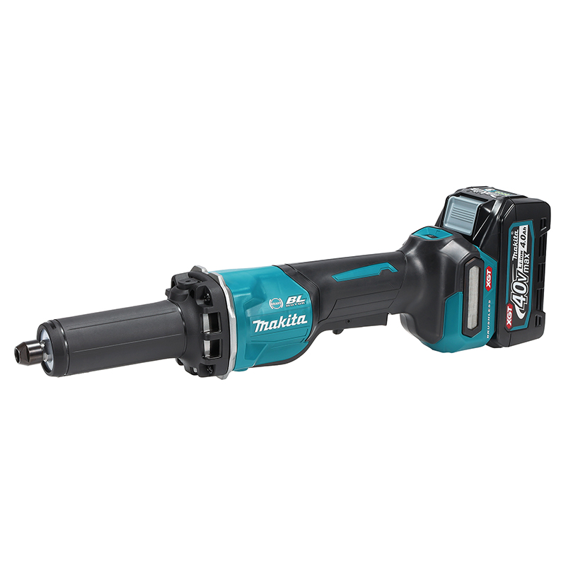 Makita GD002GM201 40V Die Grinder Kit with 2 BL4040 Batteries and DC40RA