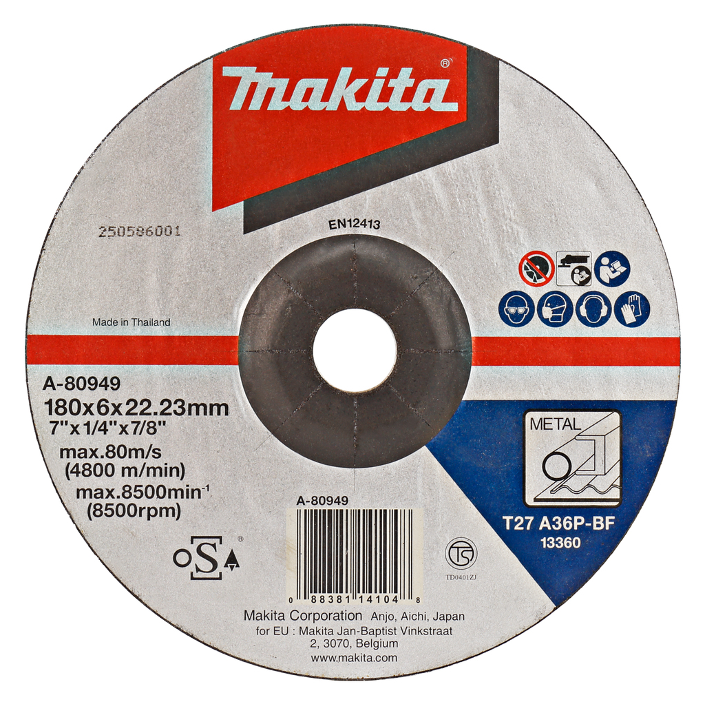 Makita A-80949 Dcgw 180x6x22 A36p