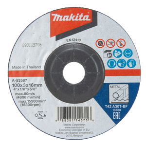 Makita A-83587 Cut-Off Wheel 100x3x16 A30t