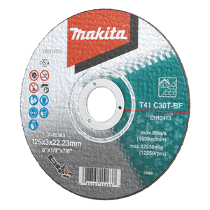 Makita A-85363 Cut-Off Wheel (Flat) 125x3x22 C30t For B - photo 2