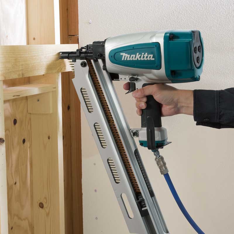 Makita AN924 Pneumatic Framing Nailer 90 mm, 21° Full Round Head - photo 2