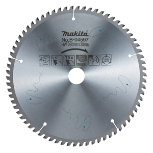 Makita B-04597 T.c.t. Saw Blade 260x30x70t