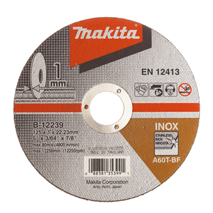 Makita B-12239 Thin Cutting Wheel 125x1.0x22.23mm