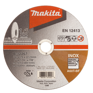 Makita B-12267 Thin Cutting Wheel 180x1.6x22.23mm