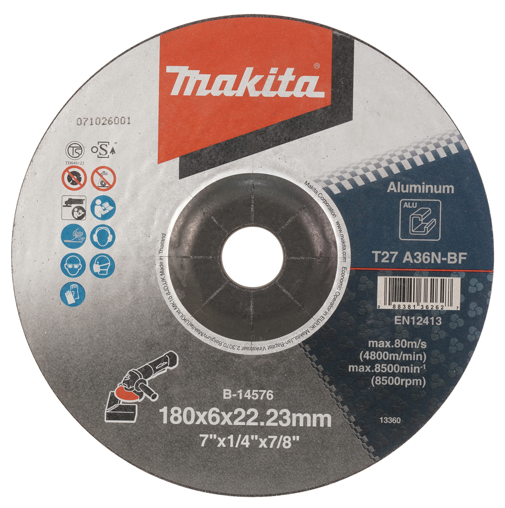 Makita B-14576 Dcgw For Aluminum 180x6x22 - photo 3