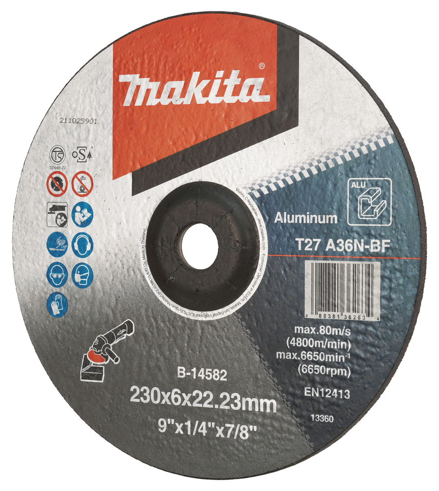 Makita B-14582 Dcgw For Aluminum 230x6x22