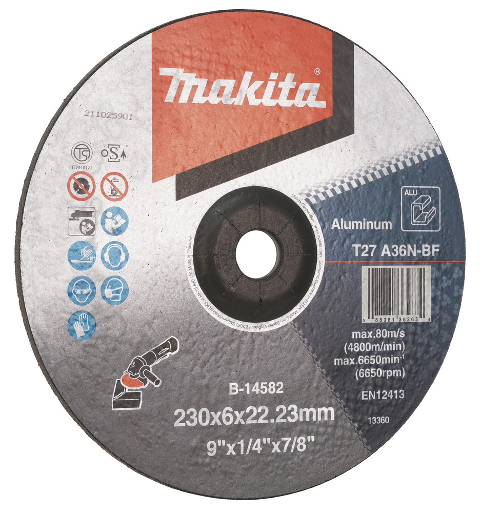 Makita B-14582 Dcgw For Aluminum 230x6x22 - photo 2