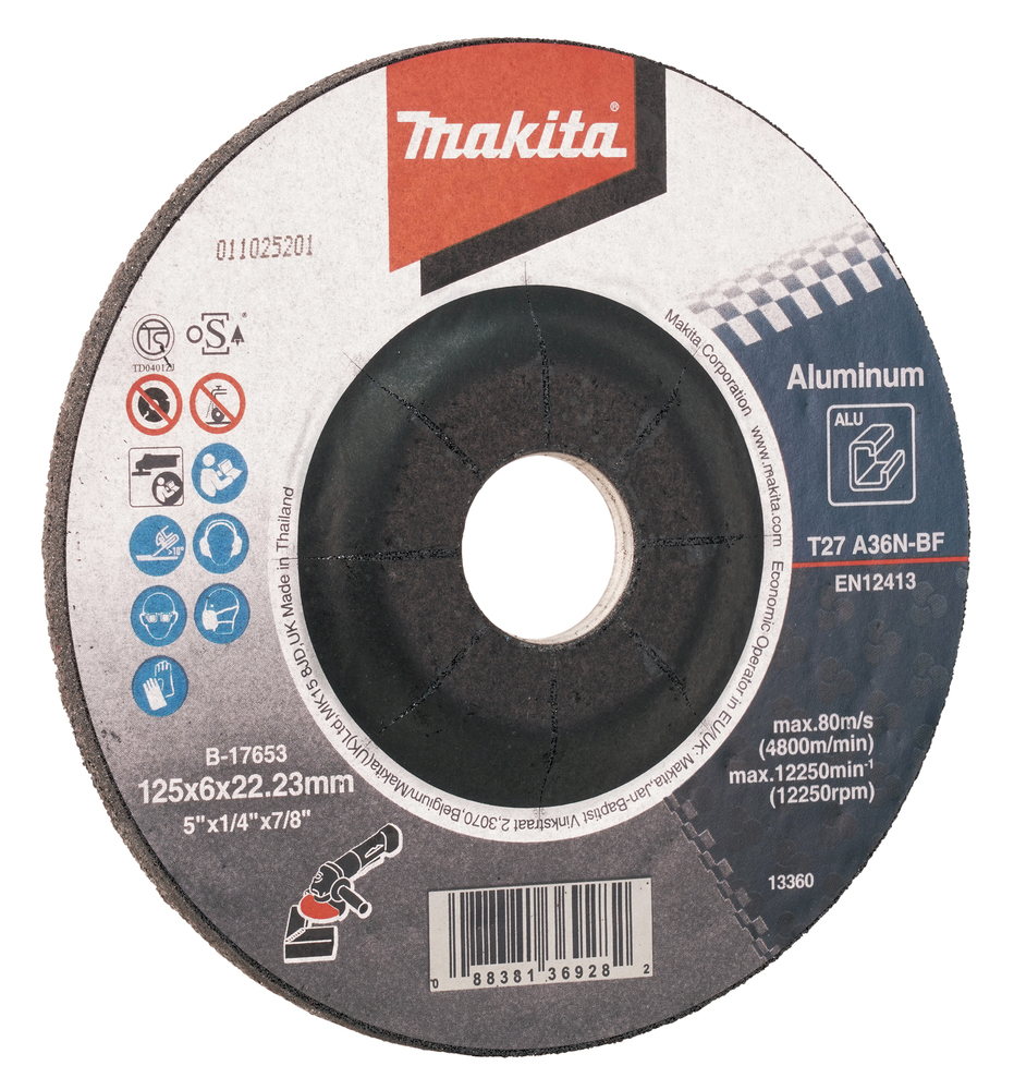 Makita B-17653 Dcgw For Aluminum 125x6x22 - photo 2