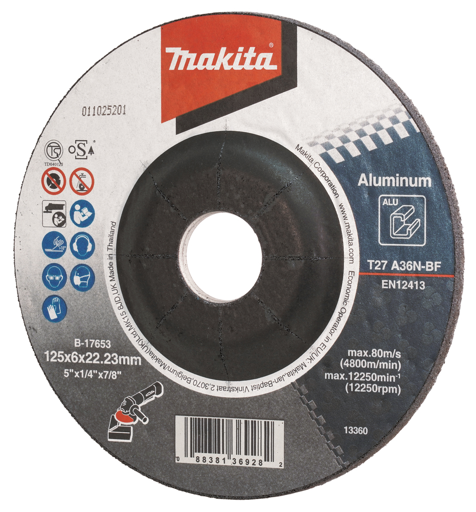Makita B-17653 Dcgw For Aluminum 125x6x22