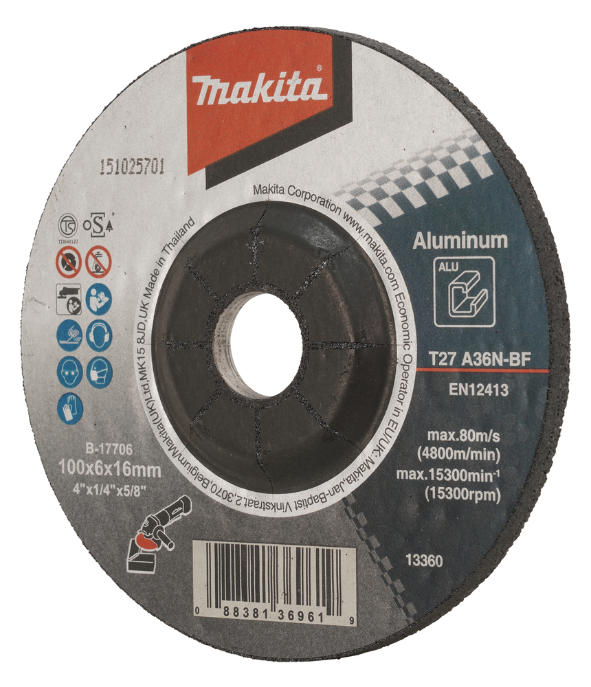 Makita B-17706 Dcgw For Aluminum 100x6x16