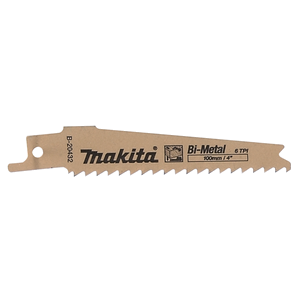 Makita B-20432 Reciprosaw Blade 100mm/6tpi/Bim For Wood