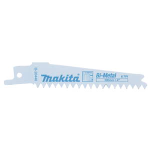 Makita B-20448 Reciprosaw Blade 100mm/6tpi/Bim For Plas