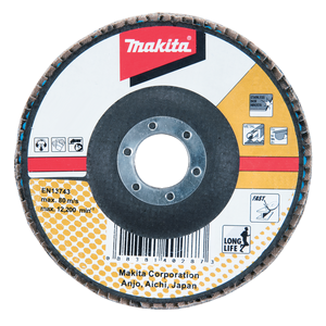 Makita B-22838 Flap Disc Fiberglass Backing/Flat 180mm