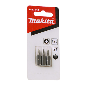 Makita B-23444 Screw Bit Set Ph 0-25mm In Blister Pack