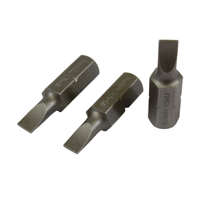 Makita B-23519 Screw Bit Set Slotted 0.5x4.0-25mm In Bl
