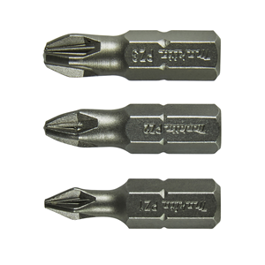 Makita B-24527 Screw Bit Set Pz1,2,3-25mm In Blister Pa