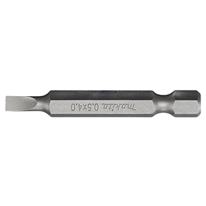 Makita B-25286 Screw Bit Set Slotted 0.5x4.0-50mm In Bl