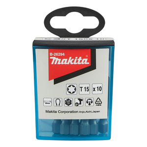 Makita B-26294 Screw Bit Set T 15-50mm In Flip Top Case