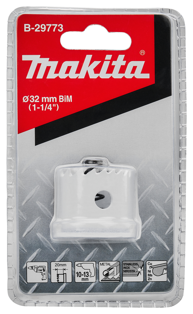 Makita B-29773 Bim Hole Saw For Ss 32mm - photo 2