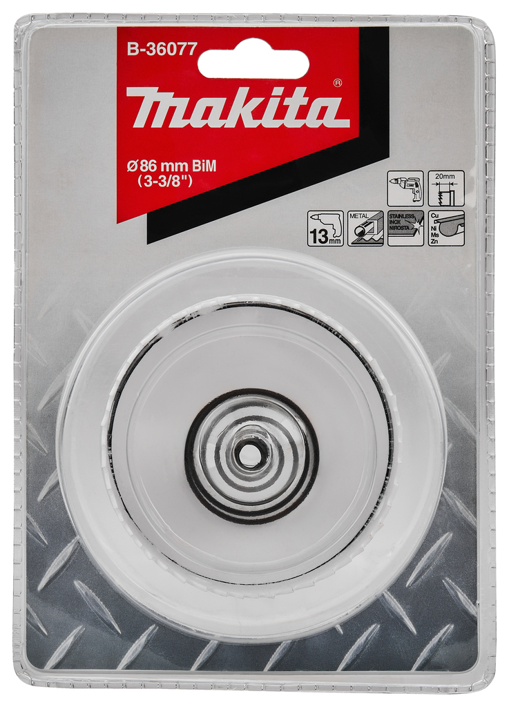 Makita B-36077 Bim Hole Saw For Ss 86mm - photo 2
