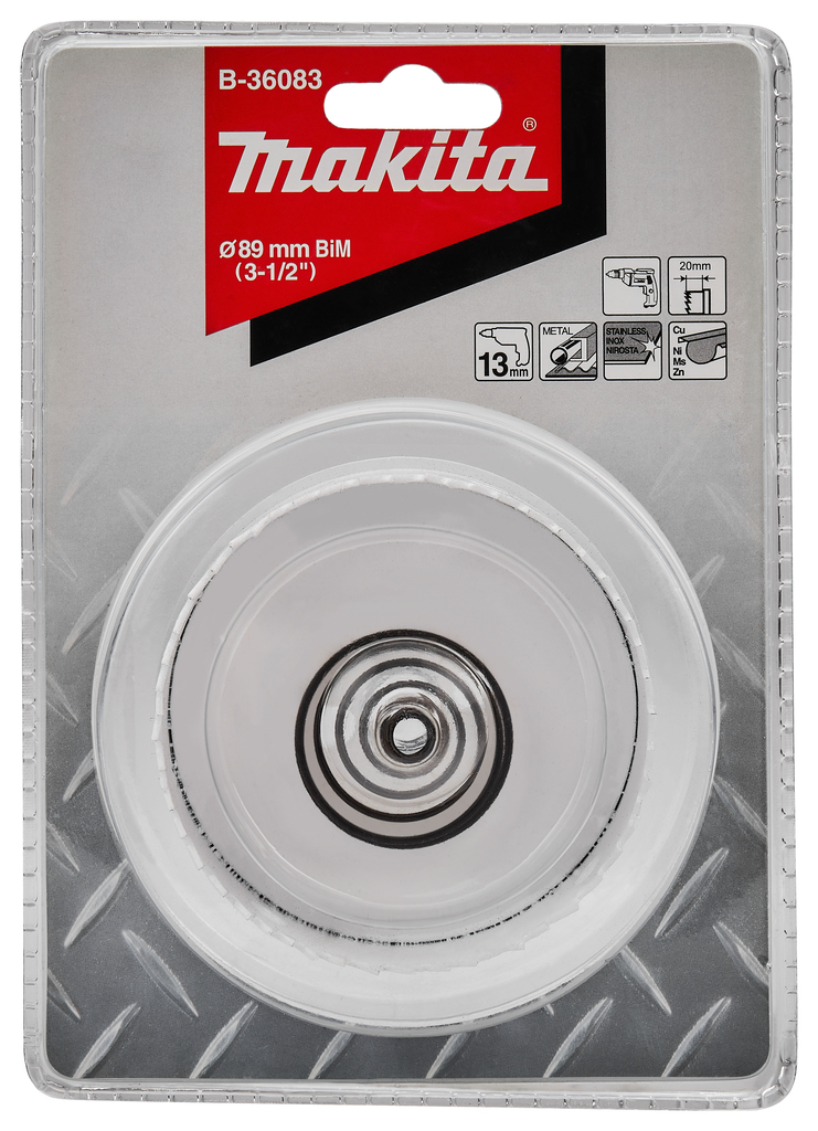 Makita B-36083 Bim Hole Saw For Ss 89mm - photo 2