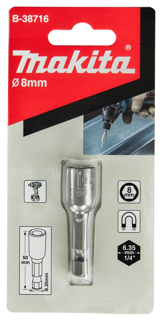Makita B-38716 Magnet Nutsetter 8x50 1pc - photo 3