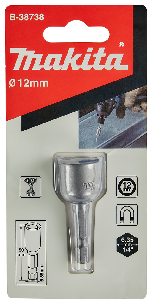 Makita B-38738 Magnet Nutsetter 12x50mm 1pc