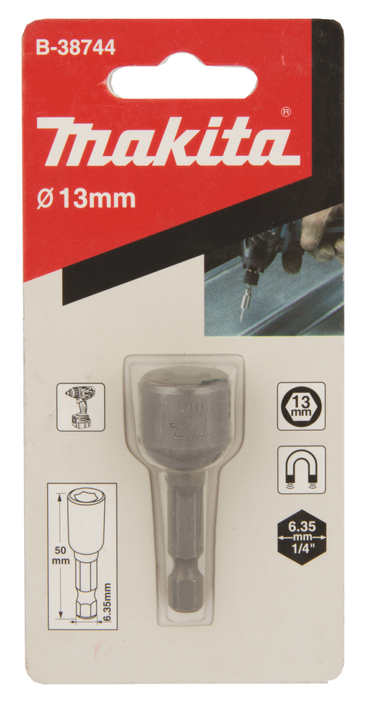 Makita B-38744 Magnet Nutsetter 13x50 1pc
