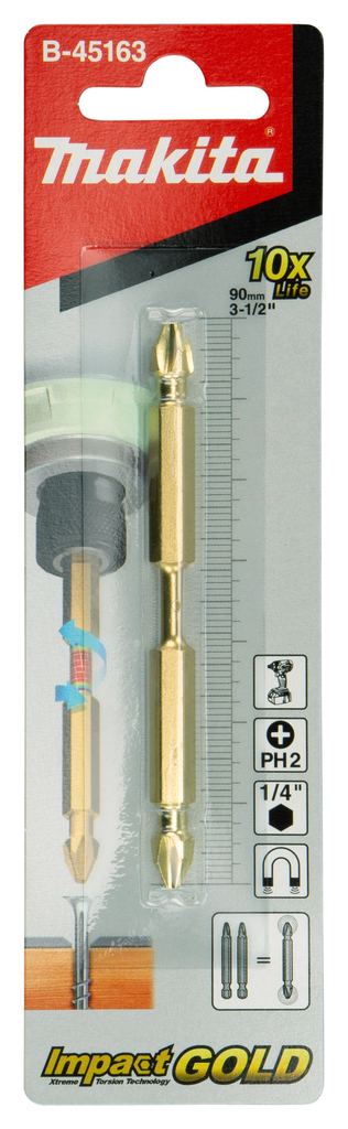 Makita B-45163 Impact Gold Dbl-End Torsion Ph2-90 1pc - photo 3