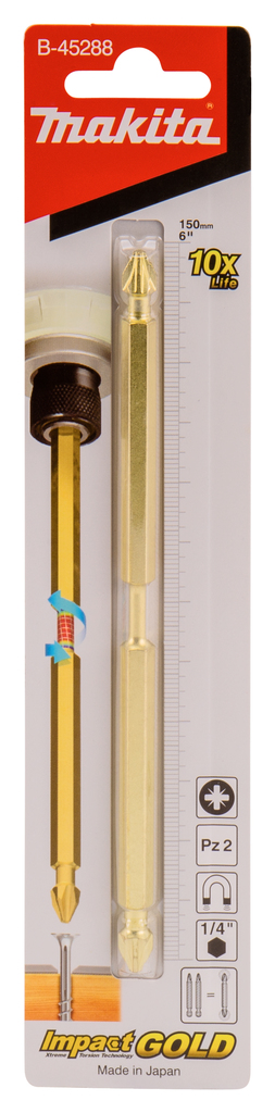 Makita B-45288 Impact Gold Dbl-End Torsion Pz2-150 1pc - photo 3