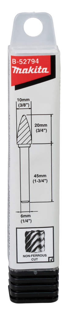 Makita B-52794 6mmshank,sf,non-Ferrouscut10mmx20mm 1pcs