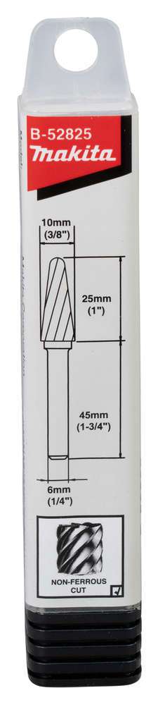 Makita B-52825 6mmshank Sl,non-Ferrous Cut10mmx25mm1pcs