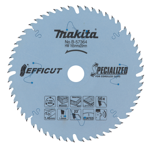 Makita B-57364 Tct Blade165x20x56twood/Mdf Db Fordsp600