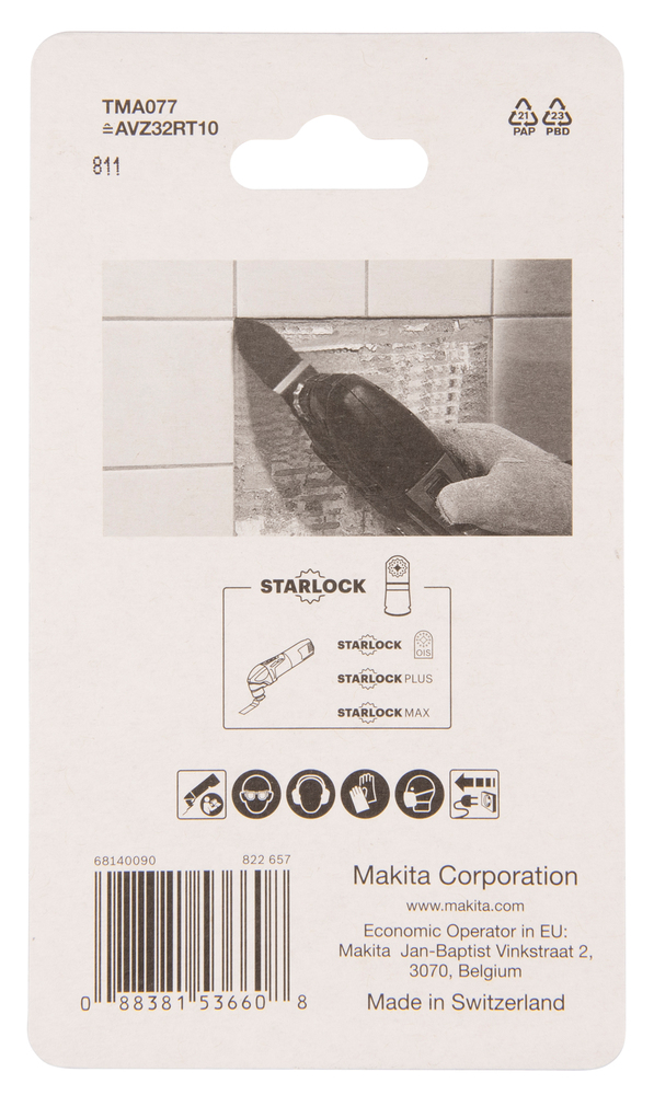 Makita B-65109 Tc Remover 32 Tma077 32mm X 50mm