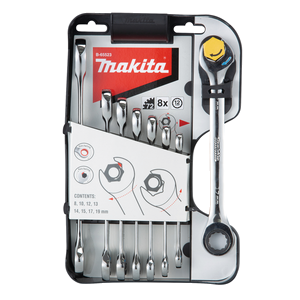 Makita B-65523 Double Ratchet Wrench 8pc/Set