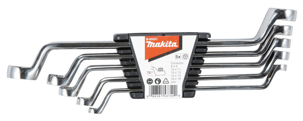 Makita B-65551 Double Box Wrench 5pcs/Set - photo 3