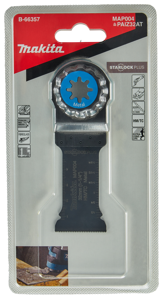 Makita B-66357 Tc Bar Plunge Blade/ Metal Starlock Plus - photo 2